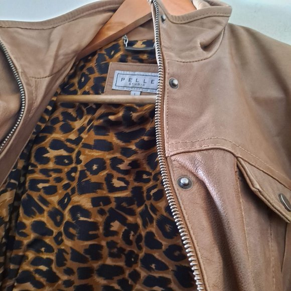 Pelle Studio Brown 100% Leather Jacket - L - Picture 6 of 7